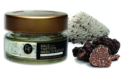 Apennino Food Sal de trufa negra Sal con trufas 180 oz 50 grs Paquete de 1