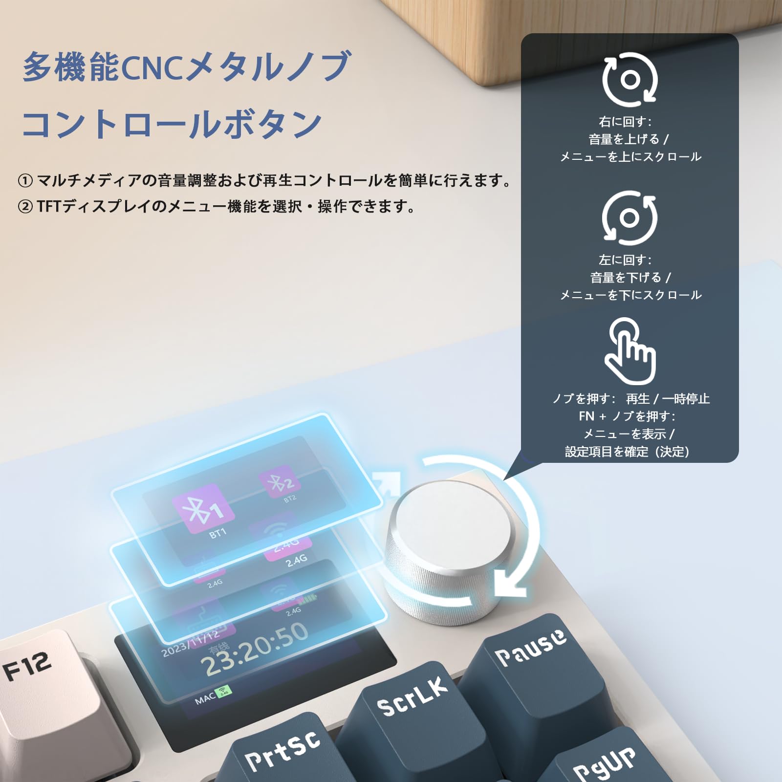 Amazon | ATTACK SHARK x AJAZZ K86 ゲーミングキーボード 無線 75