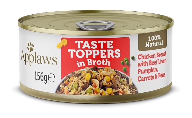 APPLAWS Dog Lata Topper Pollo HIGA Tern Verd Caldo 12 X 156 GR