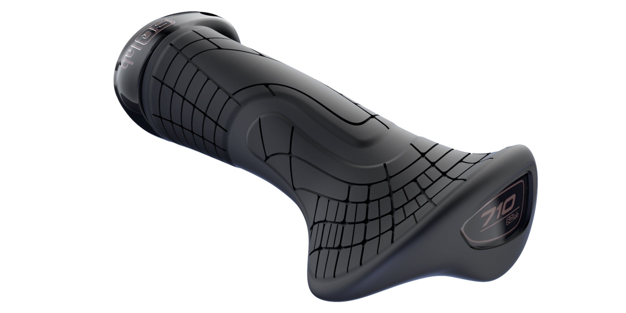SQlab Unisex greb 710, størrelse bicycle grips, black, M EU
