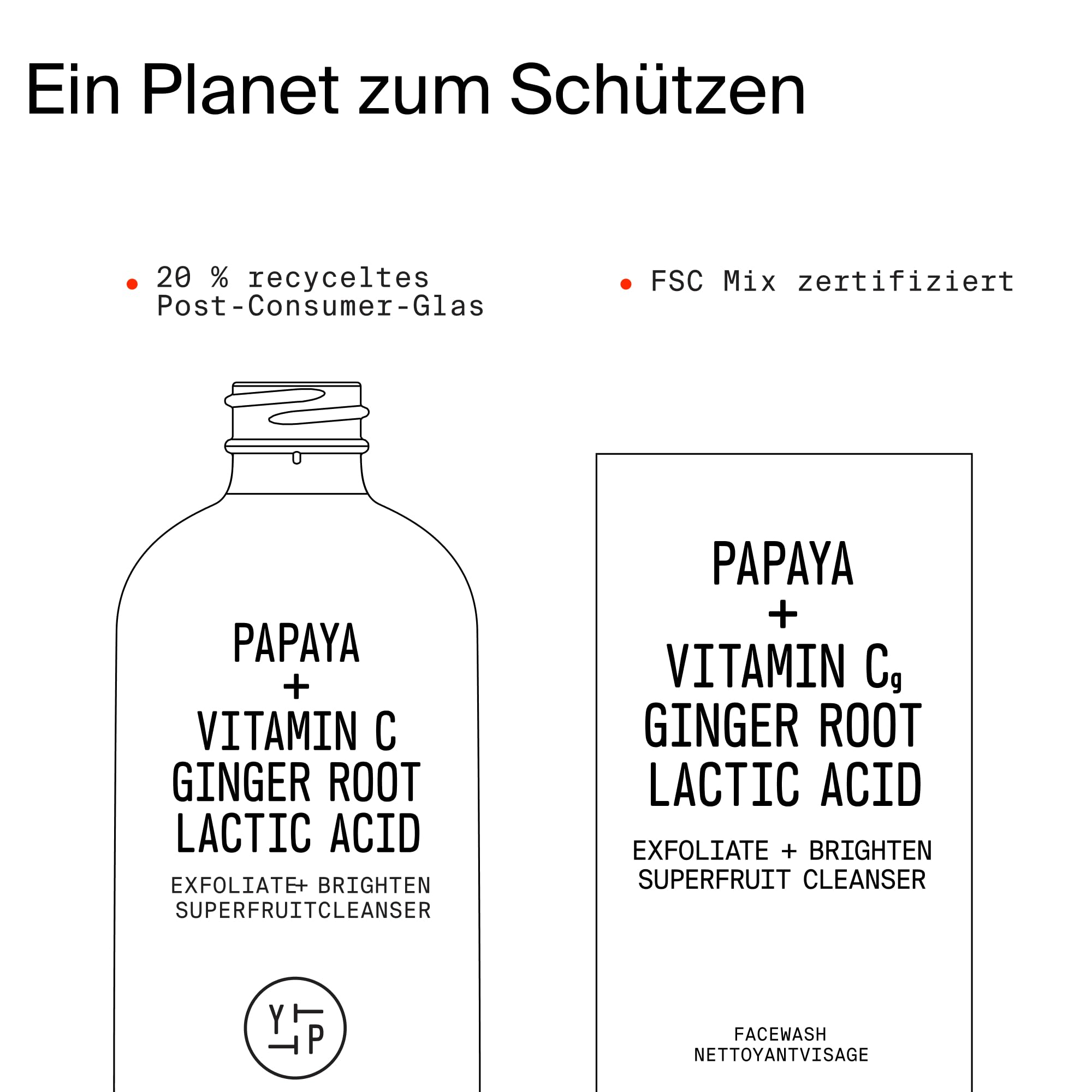 Youth To The People Superfruit Cleanser, sanfter Peeling-Gesichtsreiniger, mit Papaya und Vitamin C, beruhigender Reiniger, feuchtigkeitsspendend, schont die Hautbarriere, Make-up-Entferner