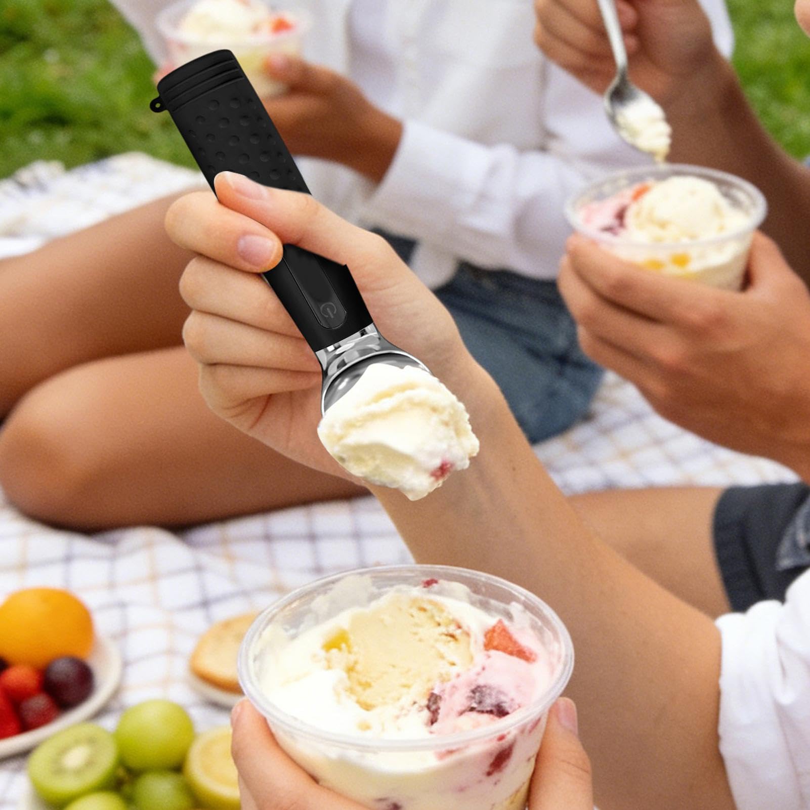 per ghiaccio accessorio da cucina ricaricabile | Cucchiaio da ghiaccio elettrico casalingo, Cucine per studenti, Feste, Buffet, Cupcakes, Dolci, Pasticcerie, Dolci