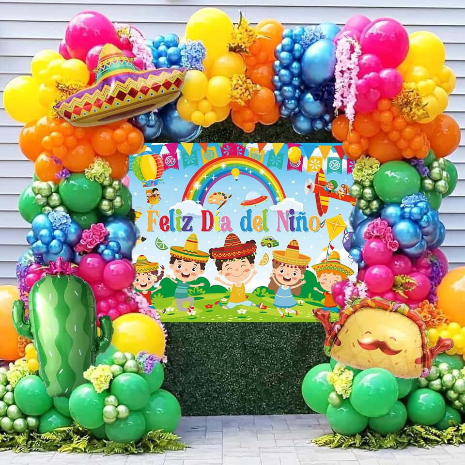 Feliz Día del Niño Backdrop 240x180cm miniatura 2