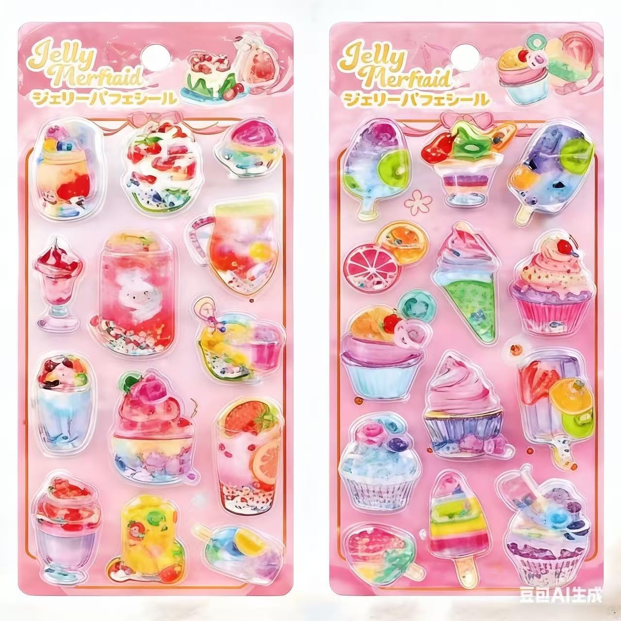 Kofugs 水入りシール ウォーター ぷっくり しずくちゃん シャカシャカシー…