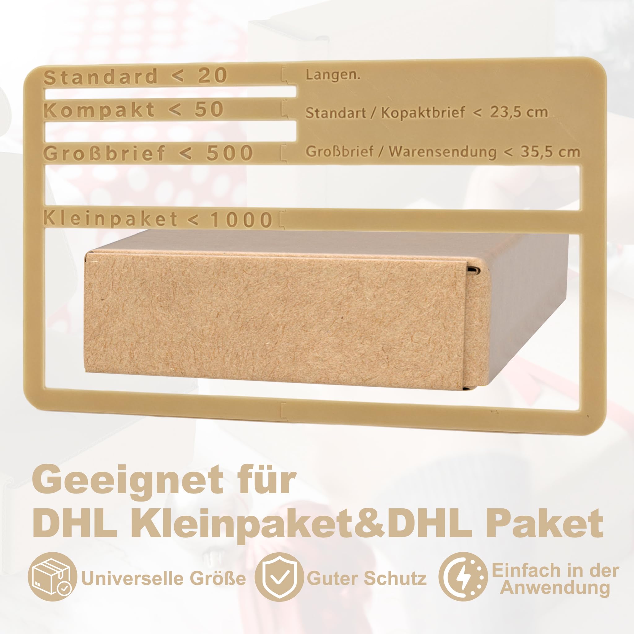 Maxibrief Großpackung 20x15x5cm, 800 Wellpappkartons | Glatte braune Kartonoberfläche zum einfachen Beschriften mit Stiften oder Aufklebern für klare Sendungsmarkierung