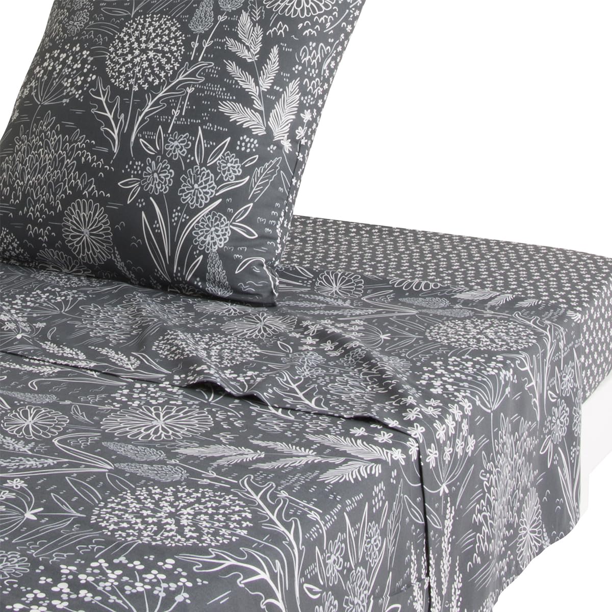 Hortense Printed Lyocell Flat Sheet, 240 x 300 cm, Origin