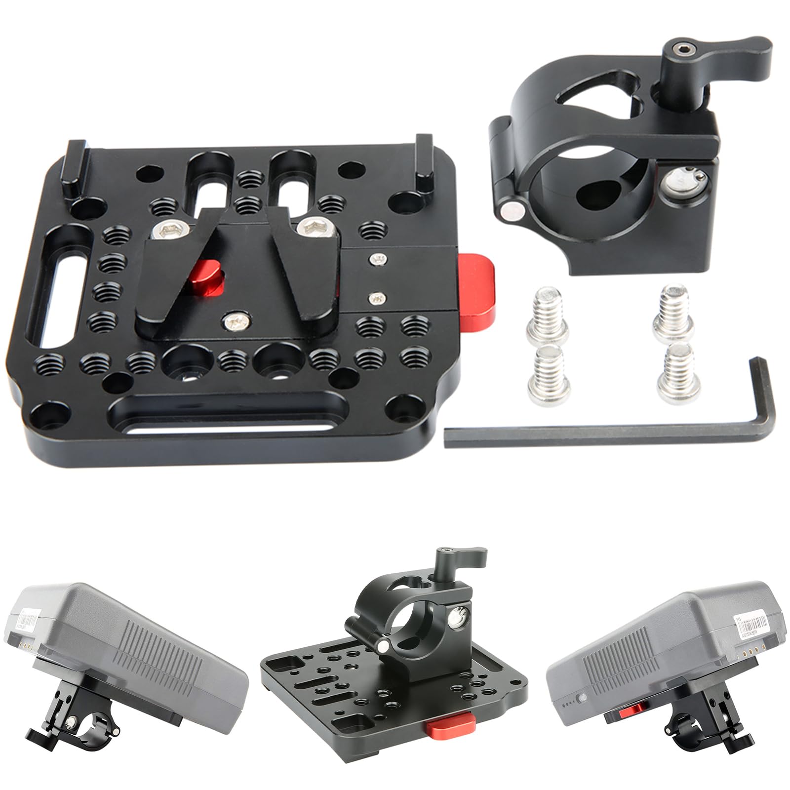 NICEYRIG Quick Release 25mm Rod Clamp voor DJI Ronin M/MX Camera Gimbal Stabilizer Mount NICEYRIG Quick Release 25mm Rod Clamp voor DJI Ronin M/MX Camera Gimbal Stabilizer Mount