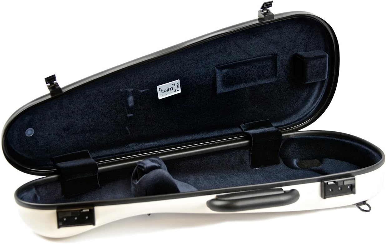 Bam Hightech Overhead Cabin Violin Case (White) Musical