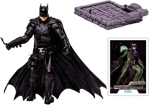 Miniatura 5 de McFarlane Multiverse The Batman from Batman Movie - Figura de lujo de 12 pulgadas, multicolor (el estilo de la figura puede variar)