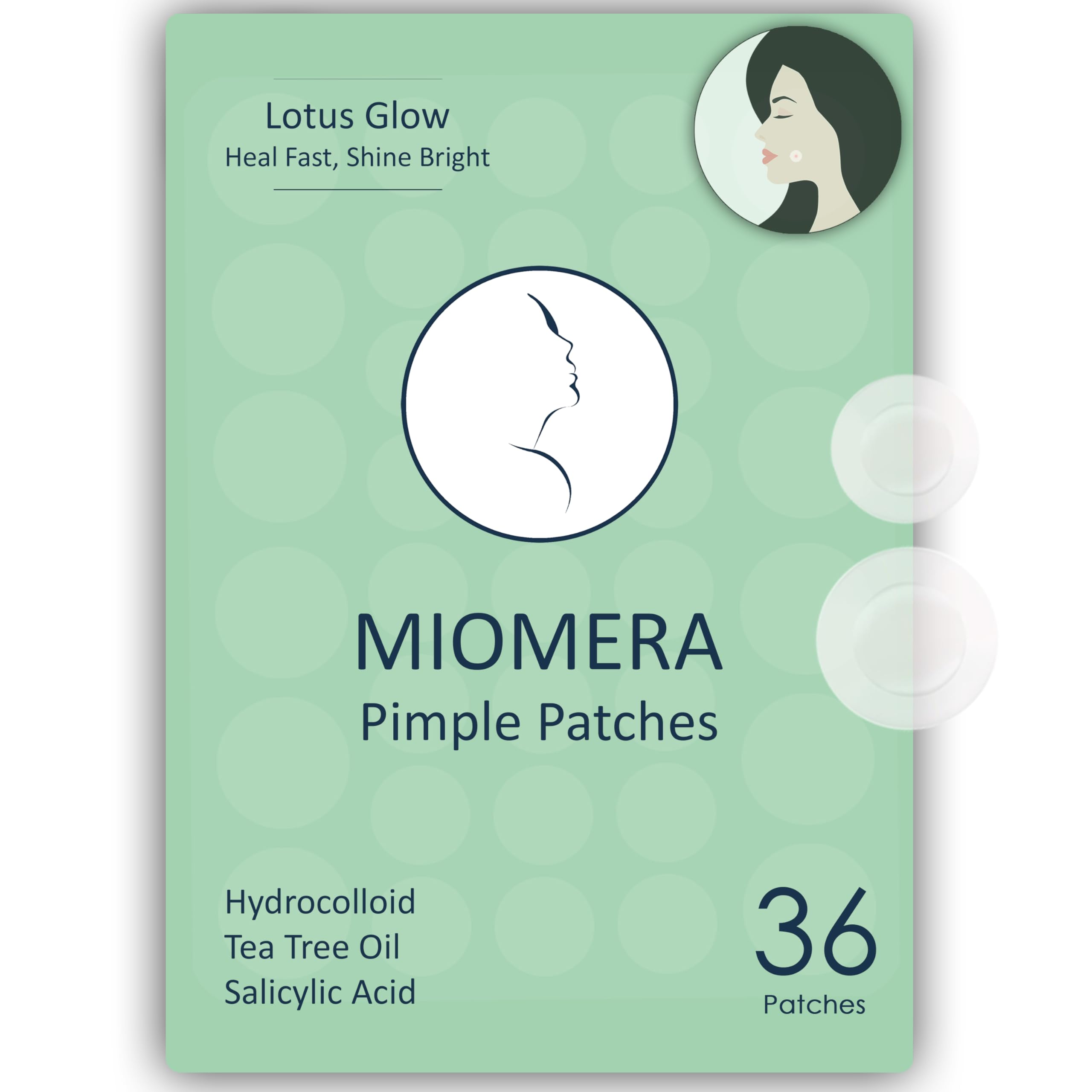 MioMera Pimple Patches, Invisible Pimple Patches for Face, Hydrocolloid Acne Patches, Zit Patches for All Skin Types, Easy Peel Acne Patch, Pimple