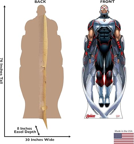 Miniatura 10 de Gráficos avanzados de Marvel's Avengers Assemble, Tamaño natural, Cartón, para levantarse., Captain America 2, talla única