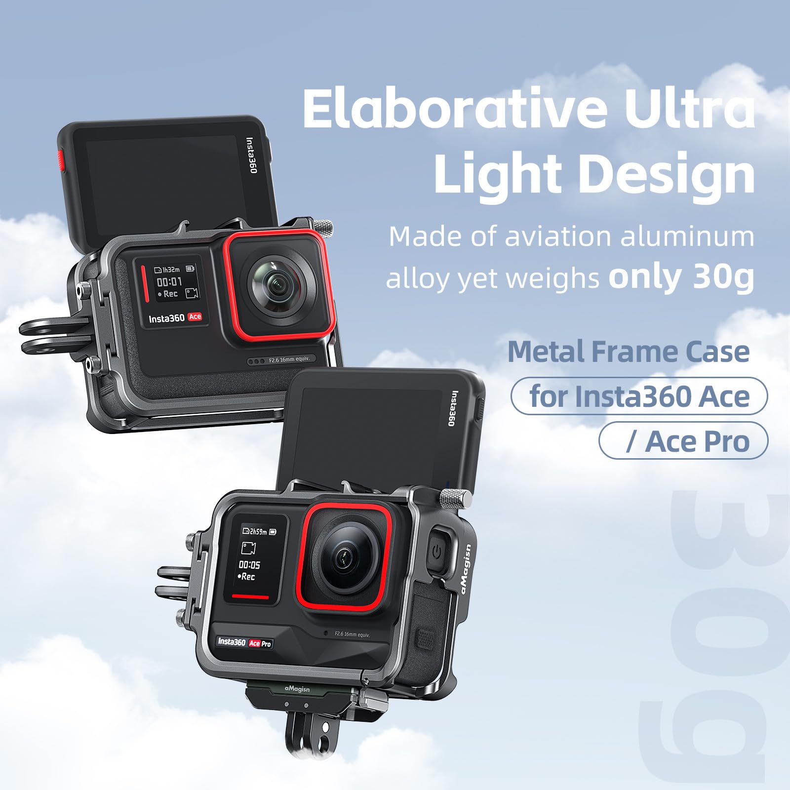 Pour Inst360 Ace Pro/2 Cage à Libération Rapide Pour Caméra