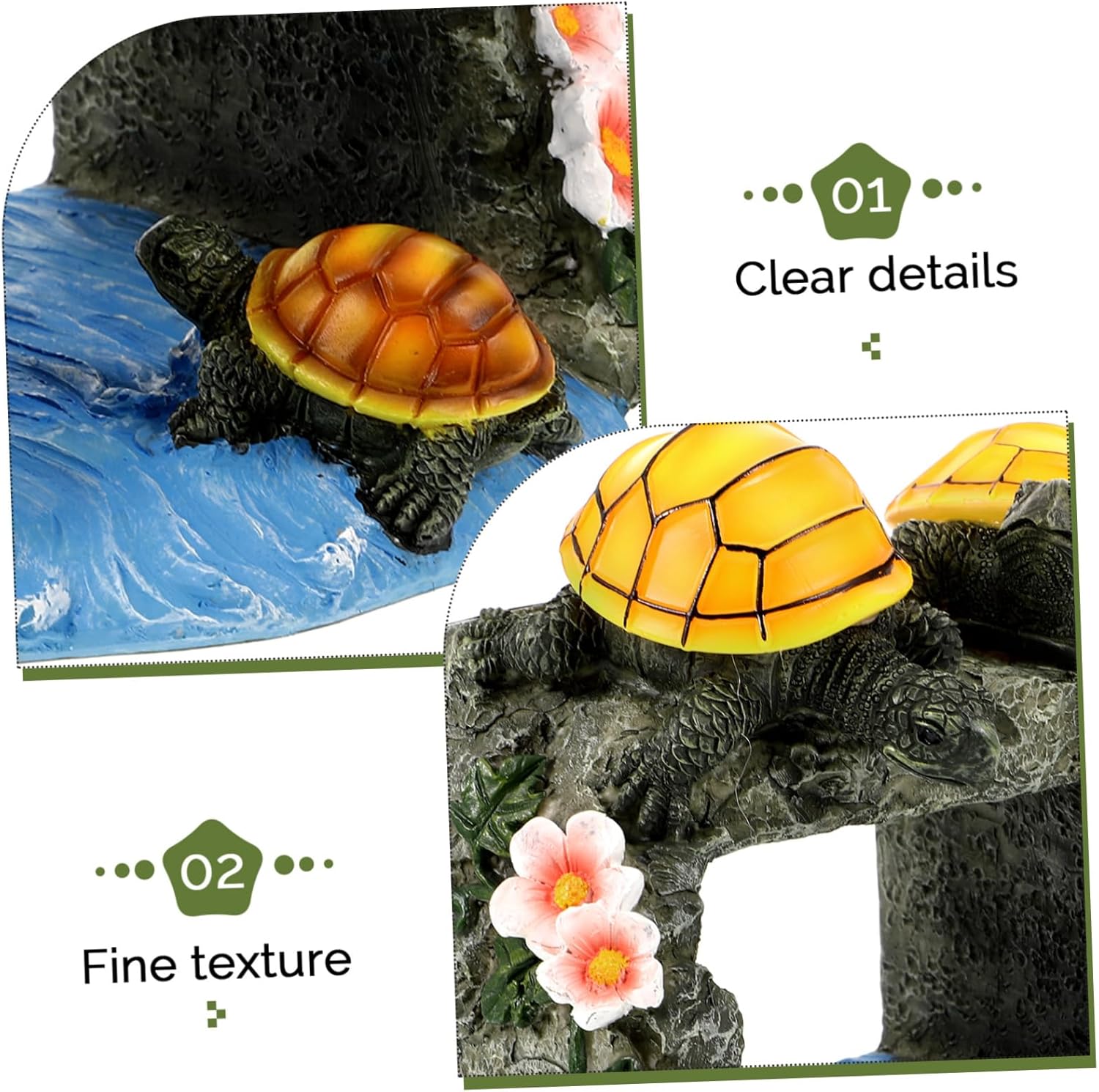 Animals Gutter Downspout Extension Sculpture Figurine Turtle Outdoor Statue for Garden and Patio Decor Decorative Gutter Downspout Extension Statue