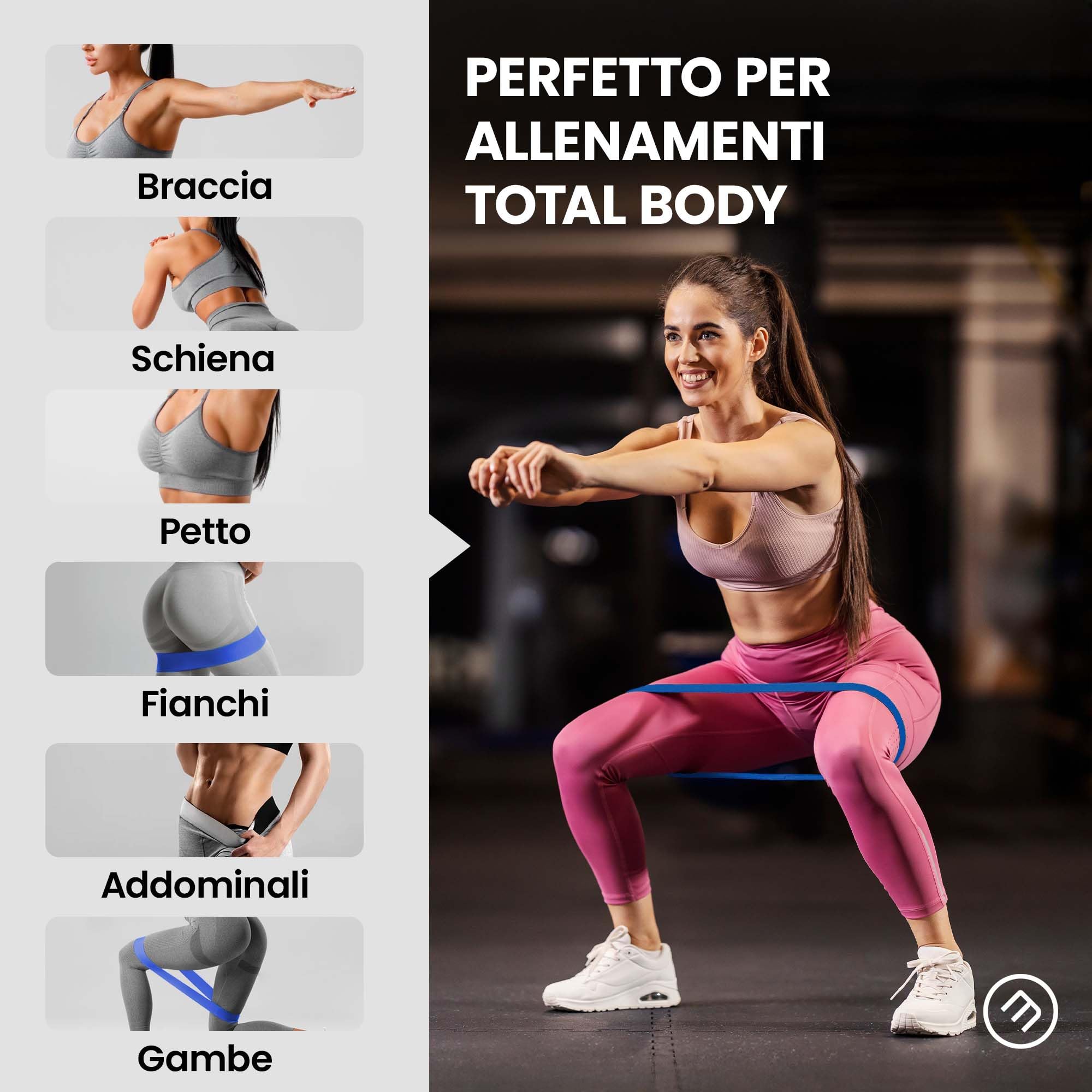 Bande Elastiche Fitness 2m - Per Pilates, Yoga, Allenamento Forza, Resistenza 12-15kg - Foto 9