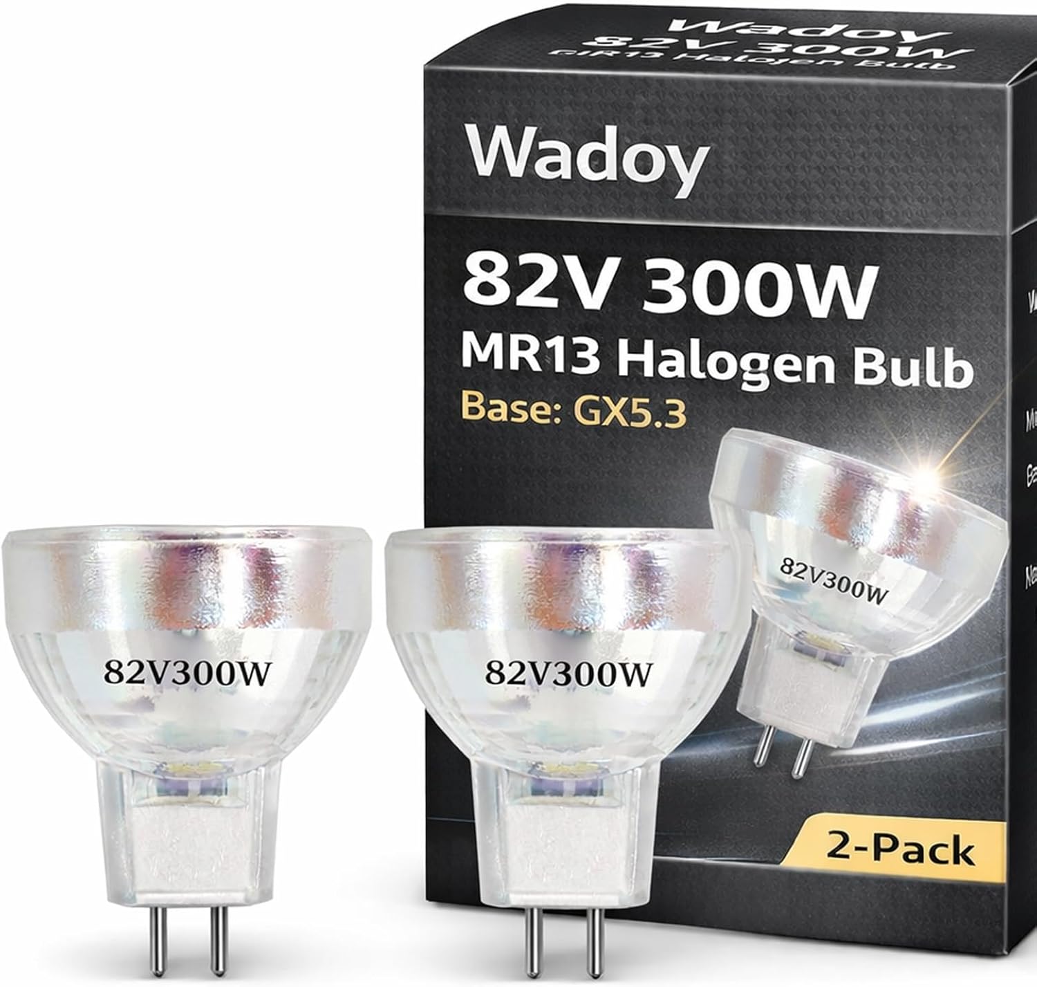 Wadoy HPL 575 115V/X Lamp Bulb 10 Pack, 54807 Halogen Lamp for Stage/Studio/TV/Display/Optic with Medium Bi Pin