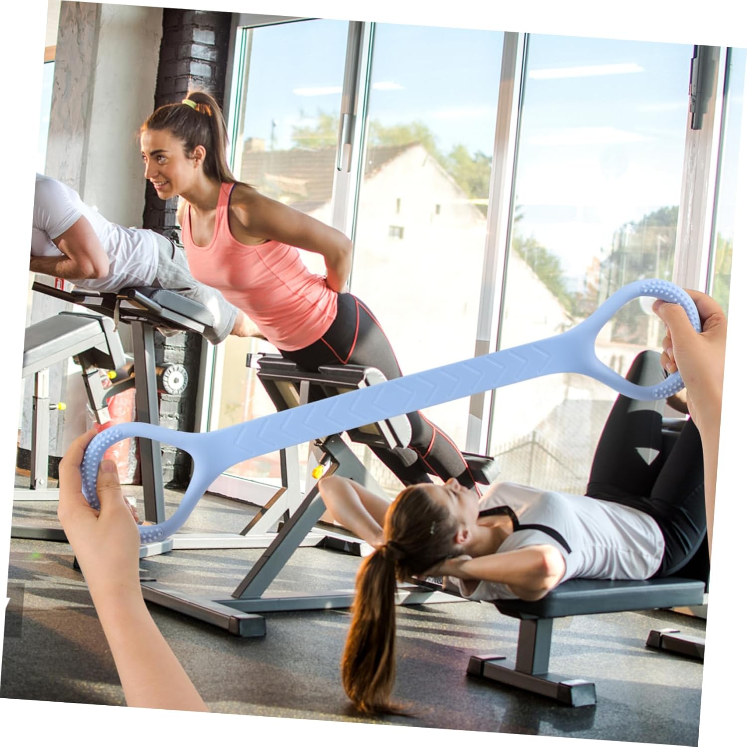 BESPORTBLE Workout Bands Fitness Bands Pull Stretch Yoga Resistance Bands with Handles Pilates Exercise Band