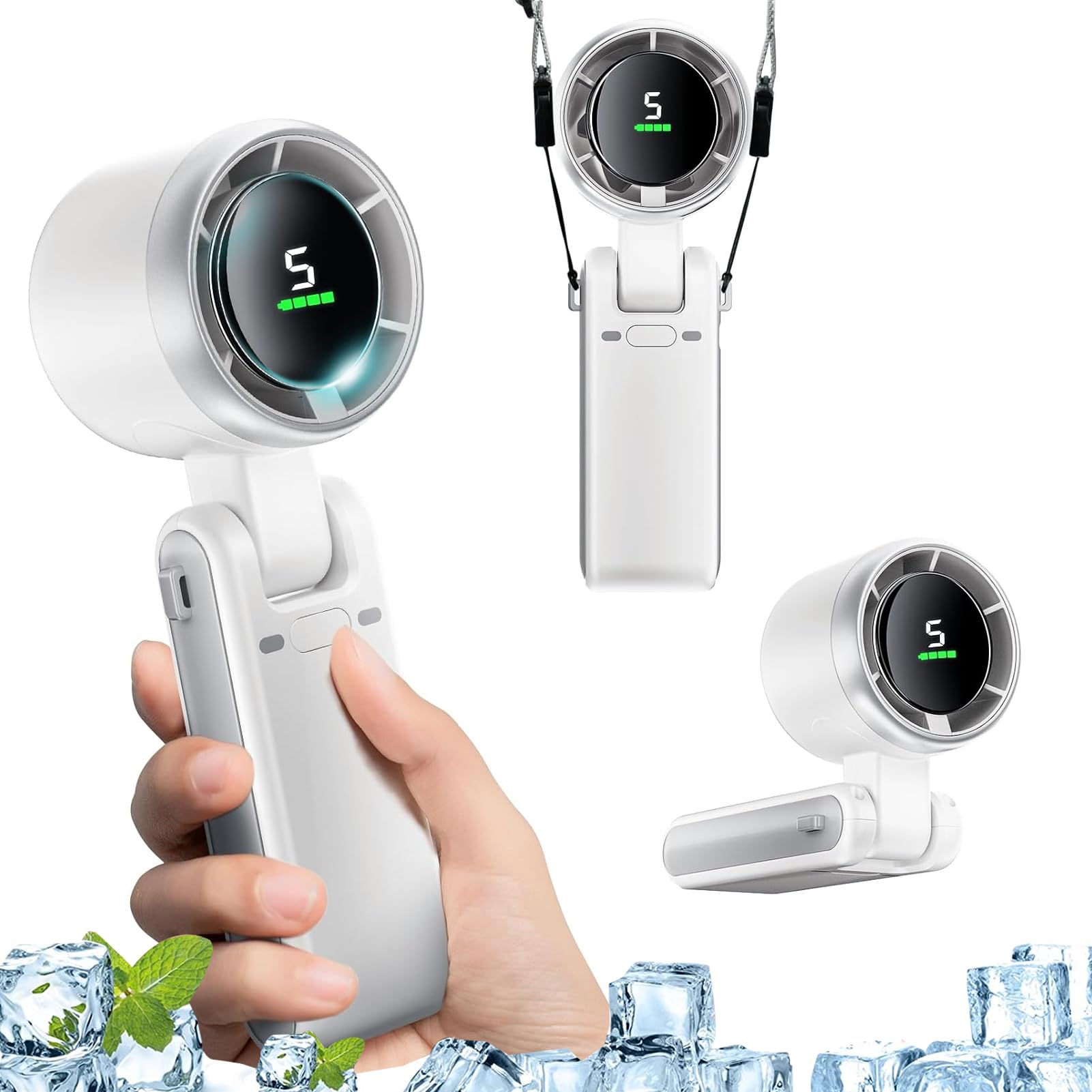 Amazon | ハンディファン 超強力 【19000RPM超高回転& 5200mAh大