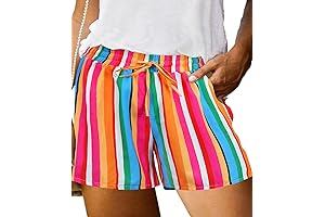 Summertime Style Essential: RITERA's Plus Size Drawstring Elastic Waist Shorts