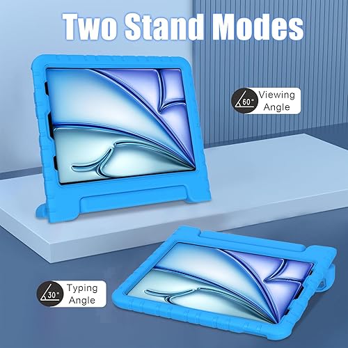 Miniatura 7 de BMOUO Funda infantil para iPad Air de 11 pulgadas M3 (2025) M2 (2024), iPad Air de 54 generación de 10.9 pulgadas (20222020), a prueba de golpes,