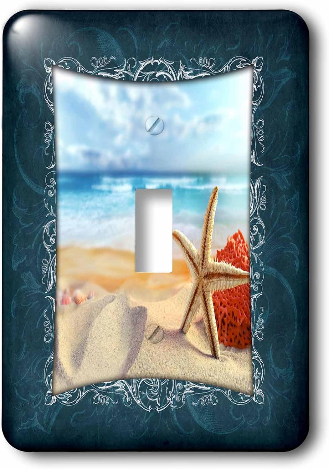 3dRose LLC lsp_99522_1 Starfish On The Beach Single Toggle Switch