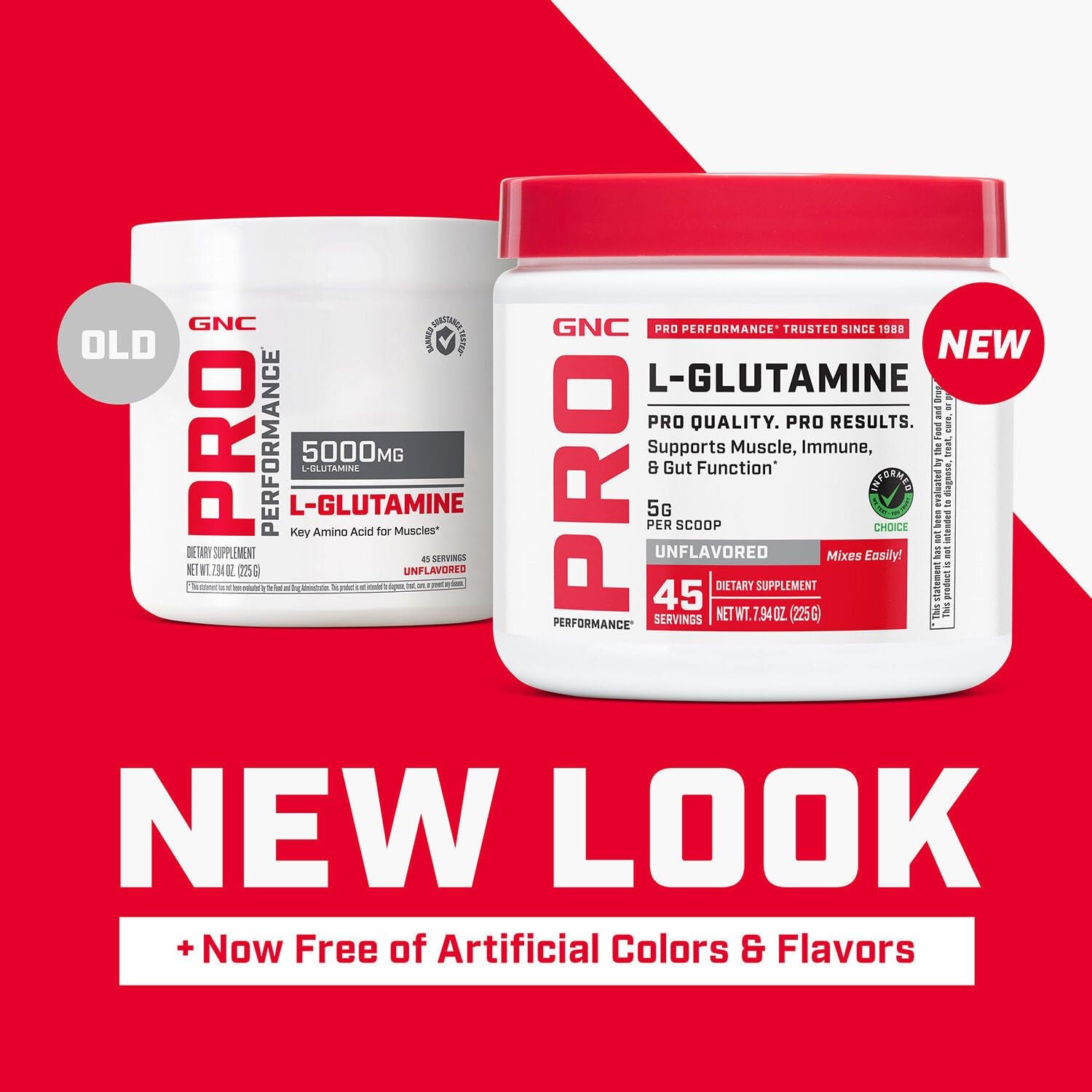 GNC Pro Performance L-Glutamine 5000mg, Unflavored, 45 Servings — Amazon image 4