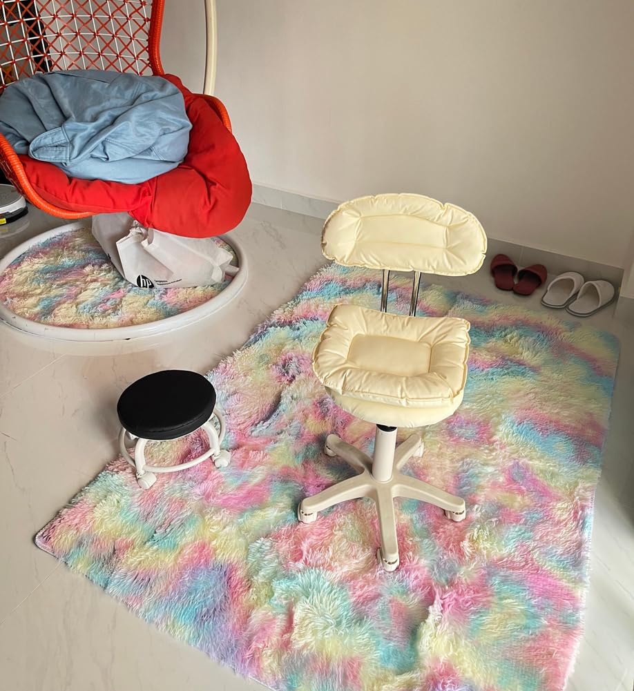 Tapis antidérapant en laine pour salon et chambre à coucher - Doux et moderne - Ne perd pas ses poils - Tufté à la main - Rose - 200 x 300 cm