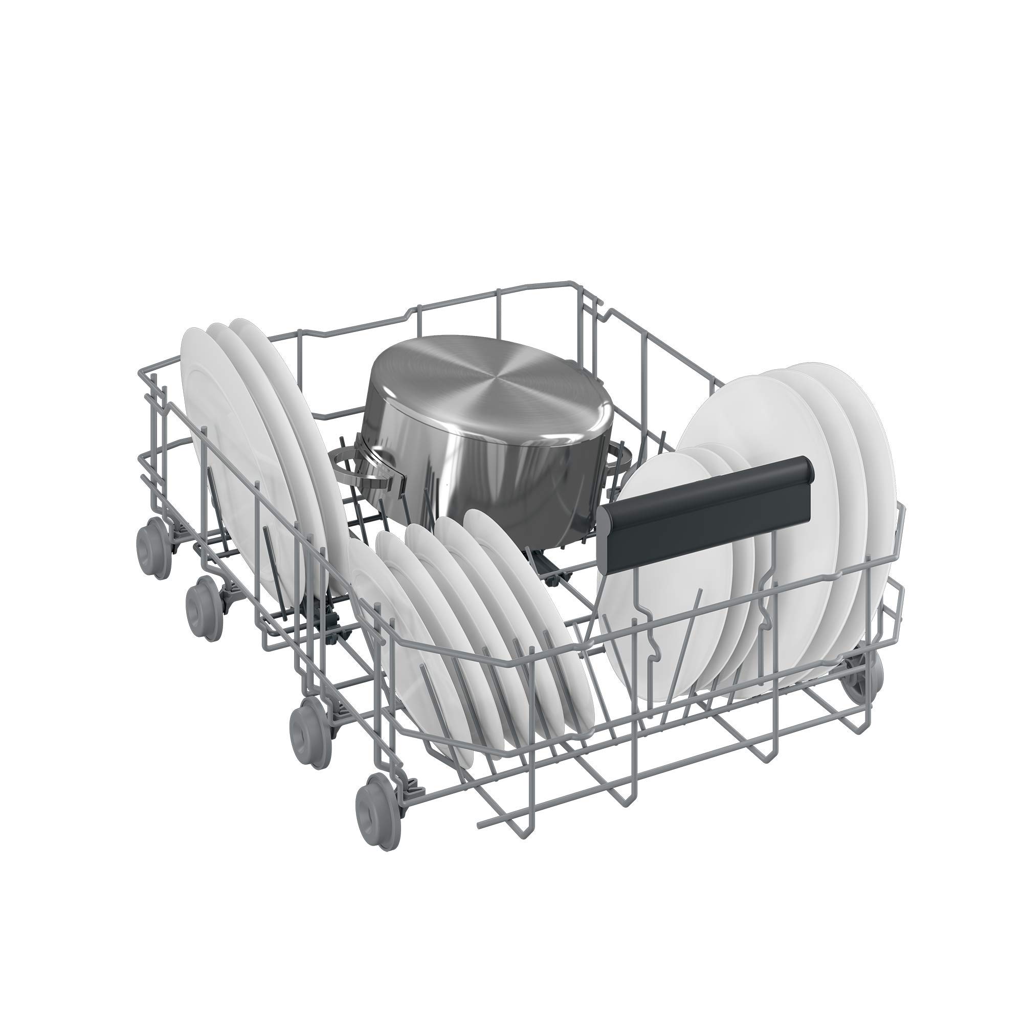 Beko DSS28021X Teilintegrierter Geschirrspüler 45 cm, 10 Maßgedecke, Energieeffizienzklasse E, 8 Programme, Quick&Shine, HygieneIntense, Watersafe+, Edelstahlblende