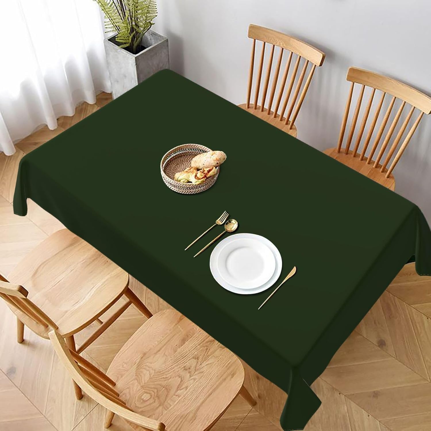 Tischdecke Outdoor Einfach Tischdecken Abwaschbar 3D Schwarz Tischtuch Wasserdicht Wetterfest für Party Biertisch, 140x300 cm Q.P3400
