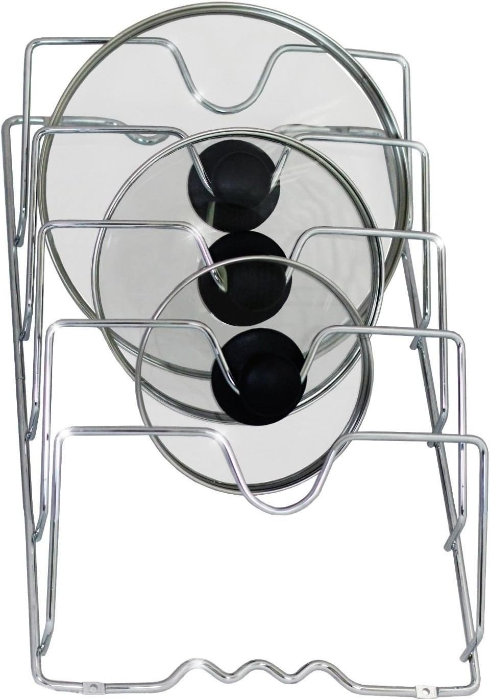 Kitchen Cabinet Door Lid Organizer Rack Pot Pan Storage Holder NEW