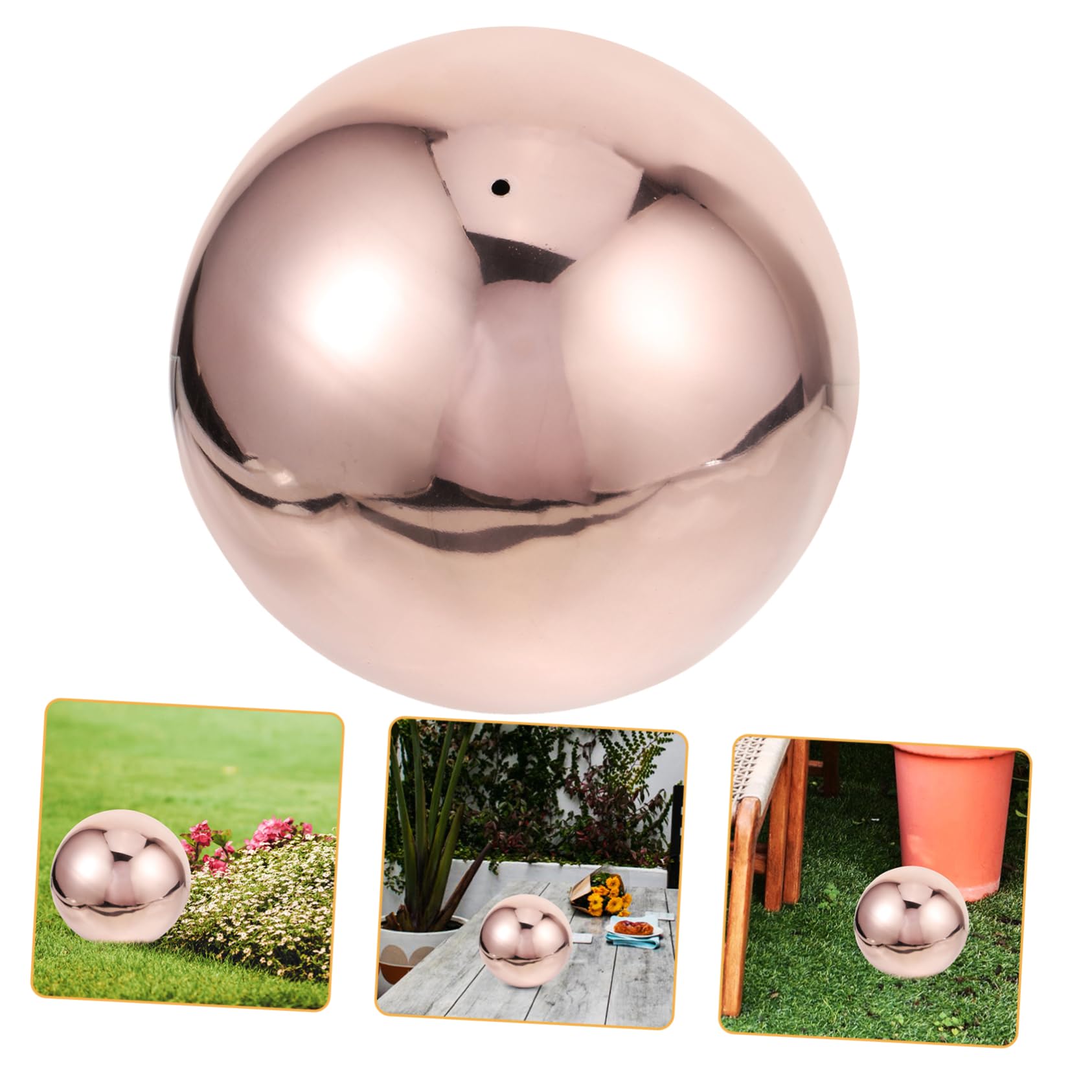 Sfera in Acciaio Inossidabile Sfera Riflettente Da Giardino Globo Decorativo Da Esterno