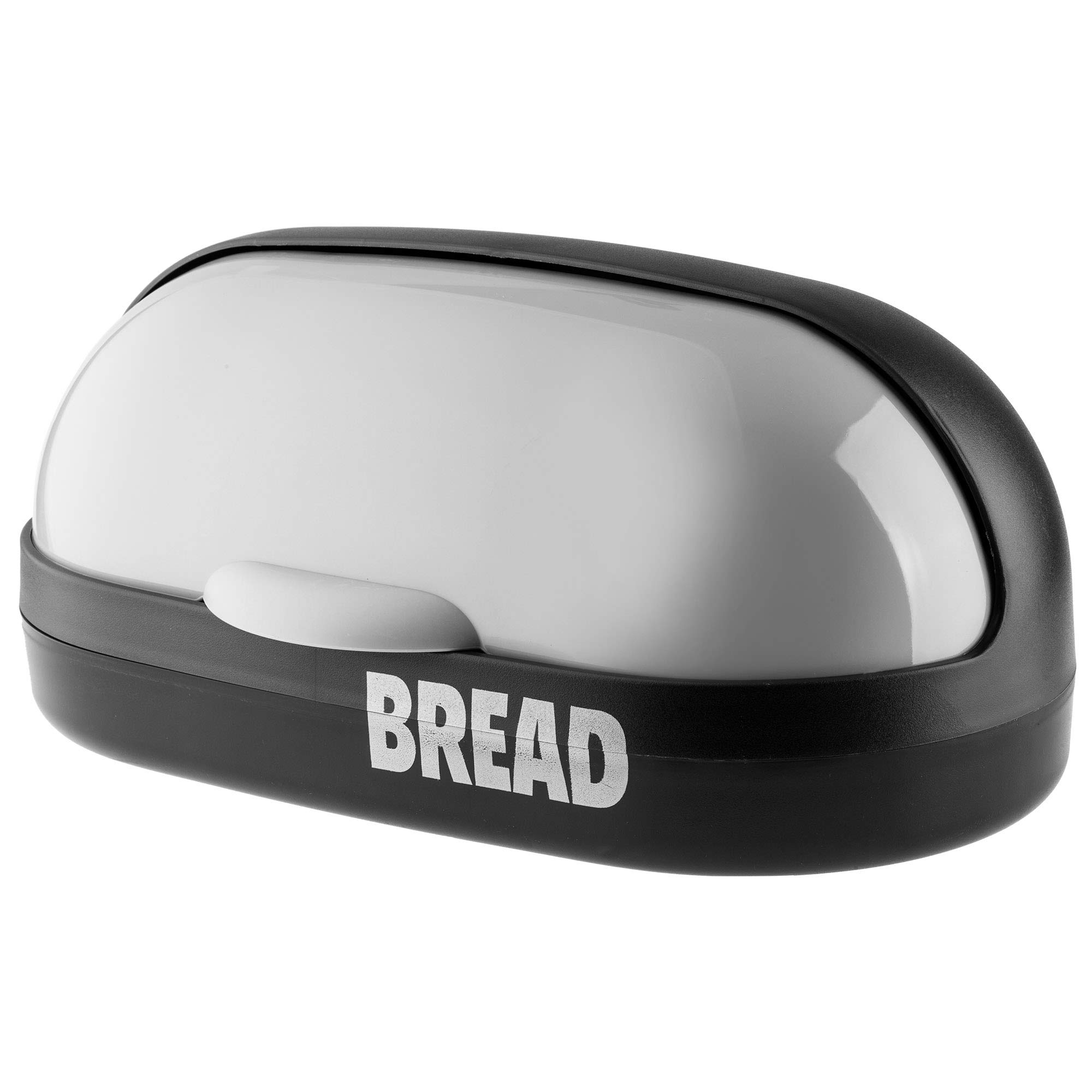 KADAX Panera espaciosa de plástico, 37 x 20 x 16 cm, moderna fiambrera con tapa enrollable, frescura prolongada del pan, panera enrollable con tapa frontal, color gris