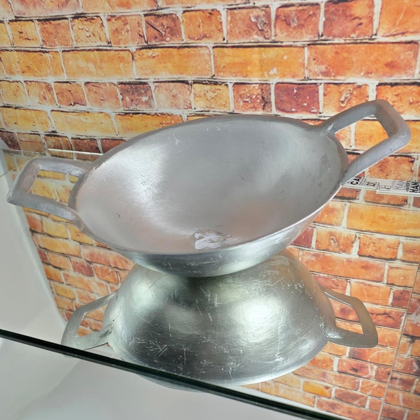 Thai Wok Aluminum Sanded Pan Frying Dessert Cooking Restaurant Home Cookware Lightweight Utensils Stir-Fry