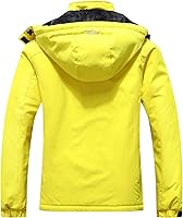 Vista 2 de Pooluly - Chaqueta de invierno para esquísnowboard para mujer, con capucha, impermeable, rompeviento