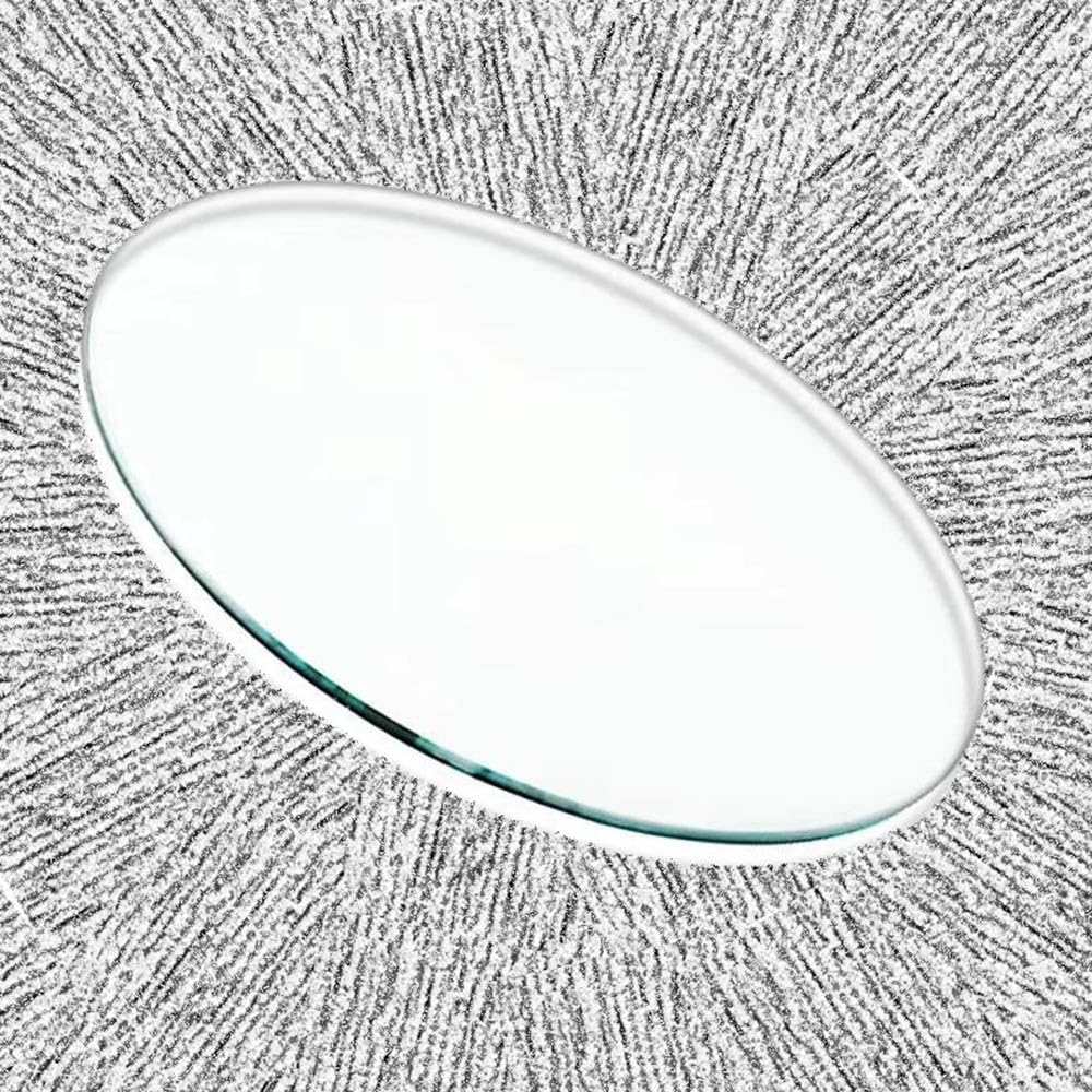 Round Tempered Glass Table Top 11in 14in 18in 19in Small Coffee Tabletop Clear Glass for Patio/Dining Table Tops Protector(750mm/30in)