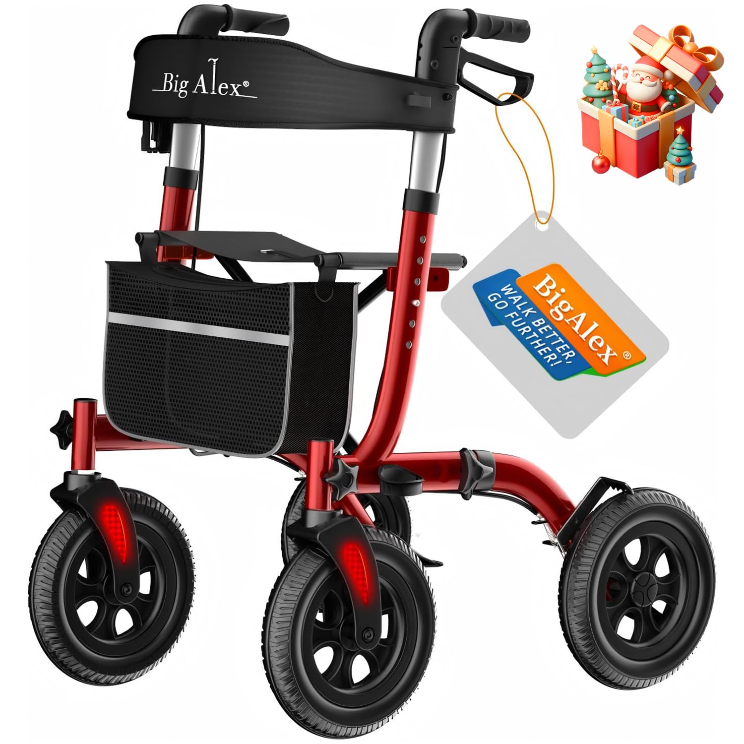 K♢1033 BigAlex　多機能歩行器　四輪歩行車　歩行器　美品！ Amazon | ビグアレクス（BigAlex）歩行器 シルバーカー アルミ製 多