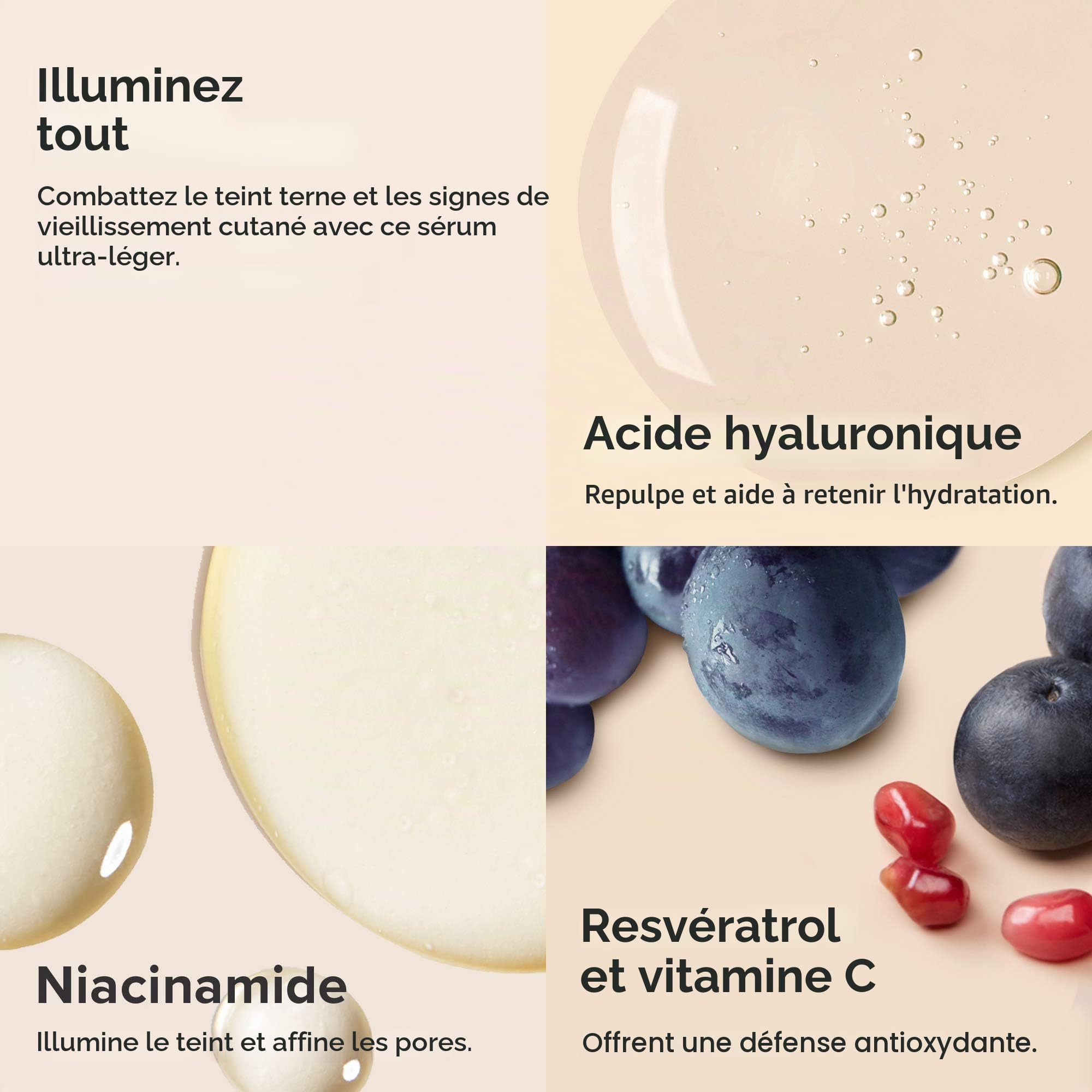 Paula's Choice Anti Âge Sérum Ultra-Léger Antioxydant, Peau Grasses, 30 ml | Traitement Visage Réduit les Taches Brunes & Imperfections - Hydrate pour Peau plus Lisse & Ferme - avec Acide Hyaluronique