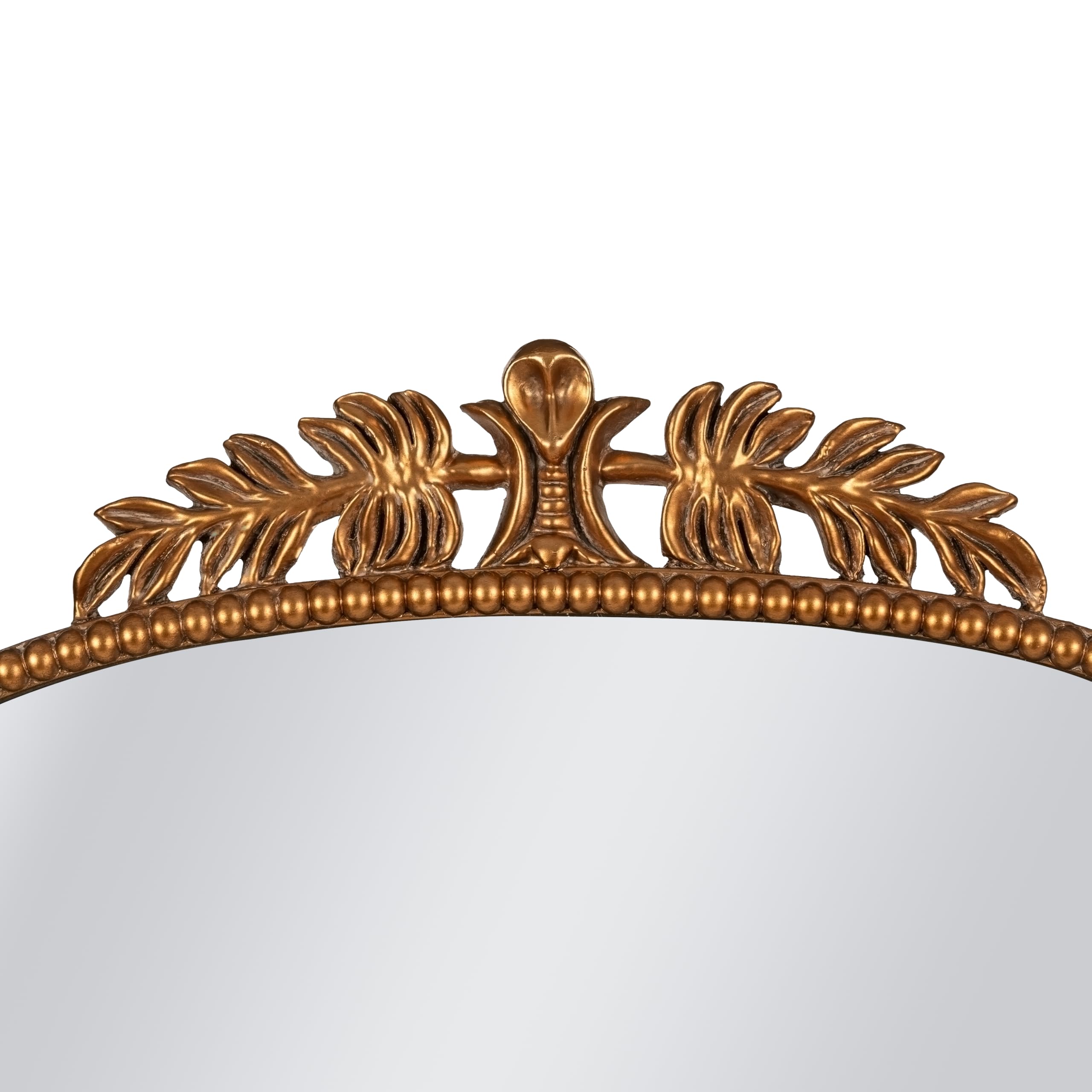 SHYFOY Ornamentado Oro Barroco Antiguo Espejo de Pared, Espejos Decorativos para Baño Entrada Polvorín, Tradicional Elegante Espejo Antiguo, 80 X 60 cm