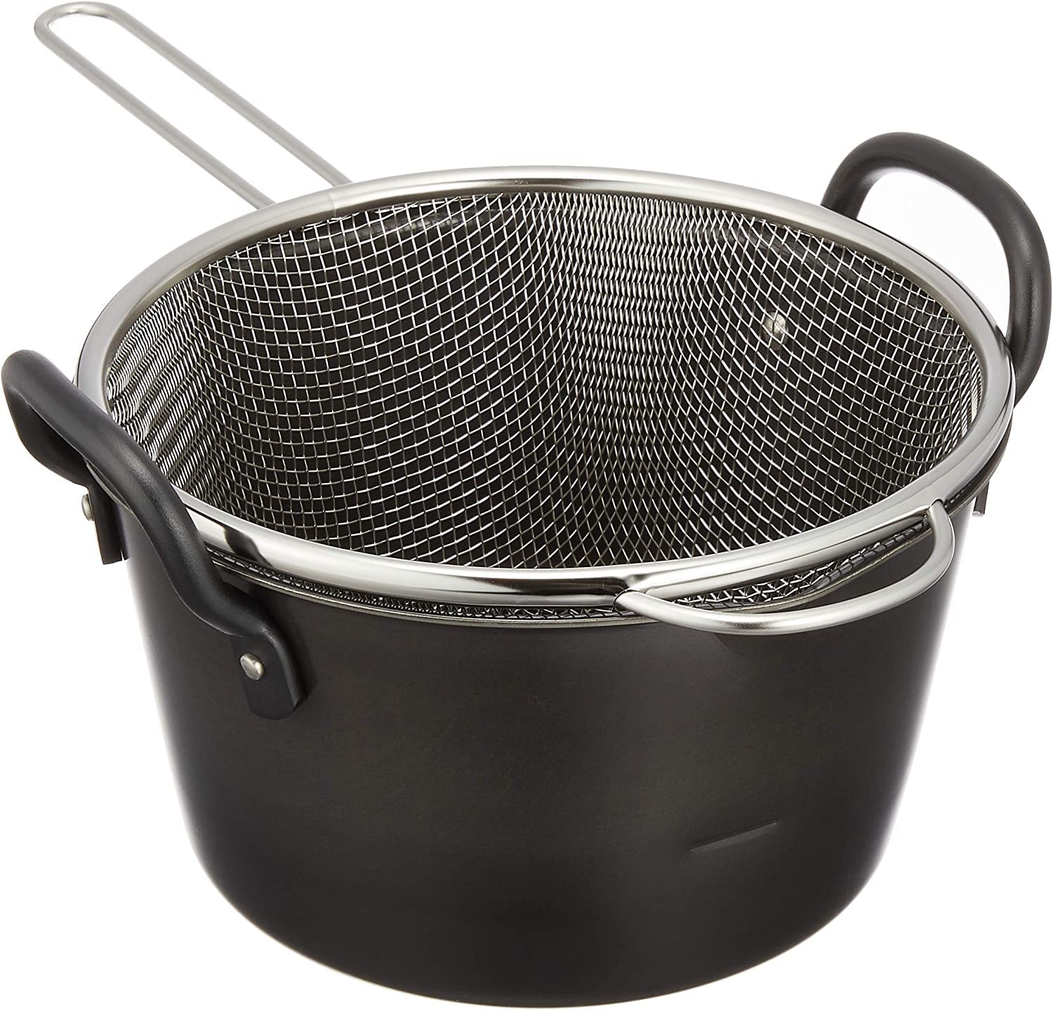 Amazon｜にちにち道具 揚げ鍋 バスケット付き 18cm IH対応 日本製