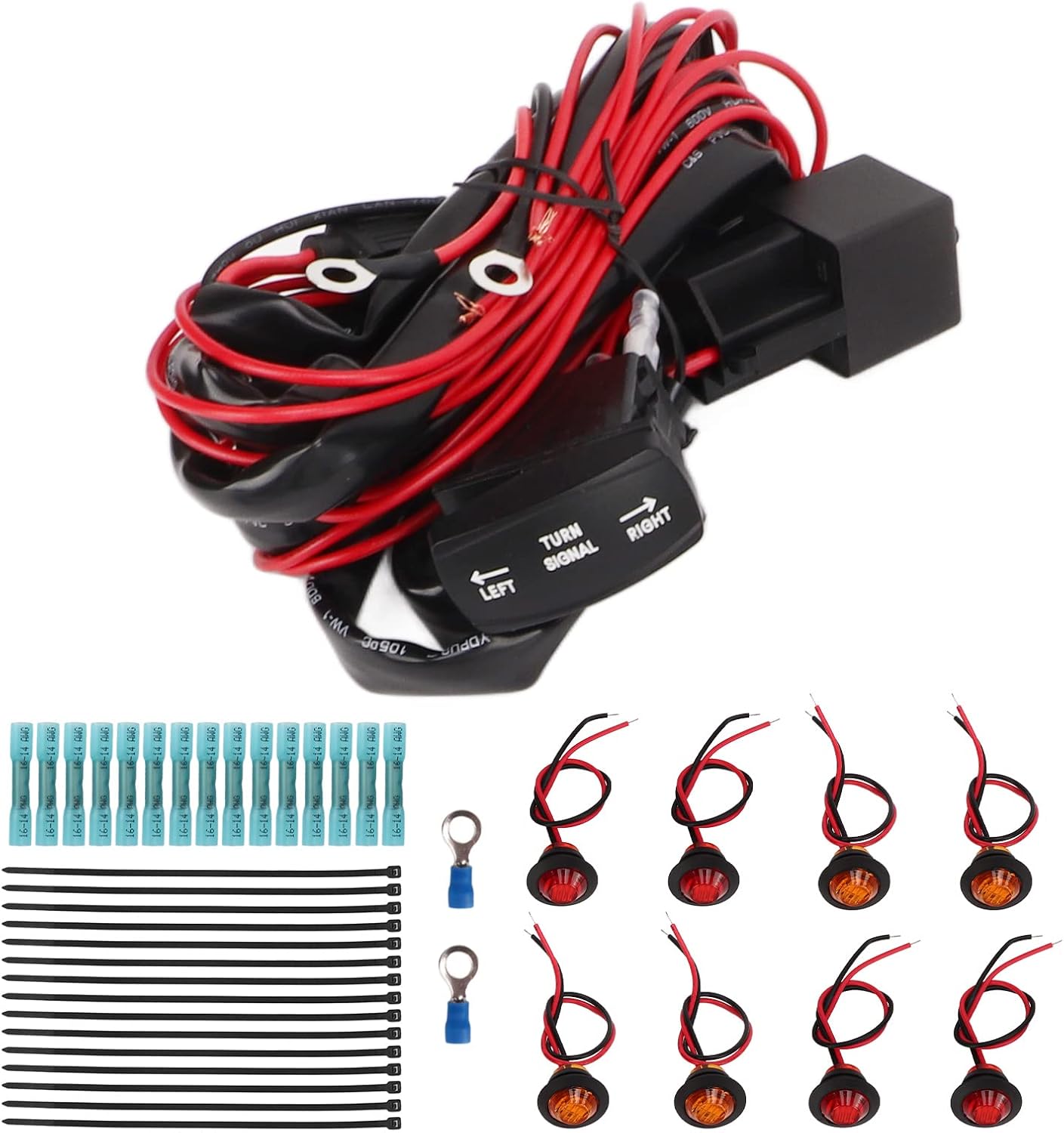 Turn Signal Flasher Relay Harness, UTV Turn Signal Rocker