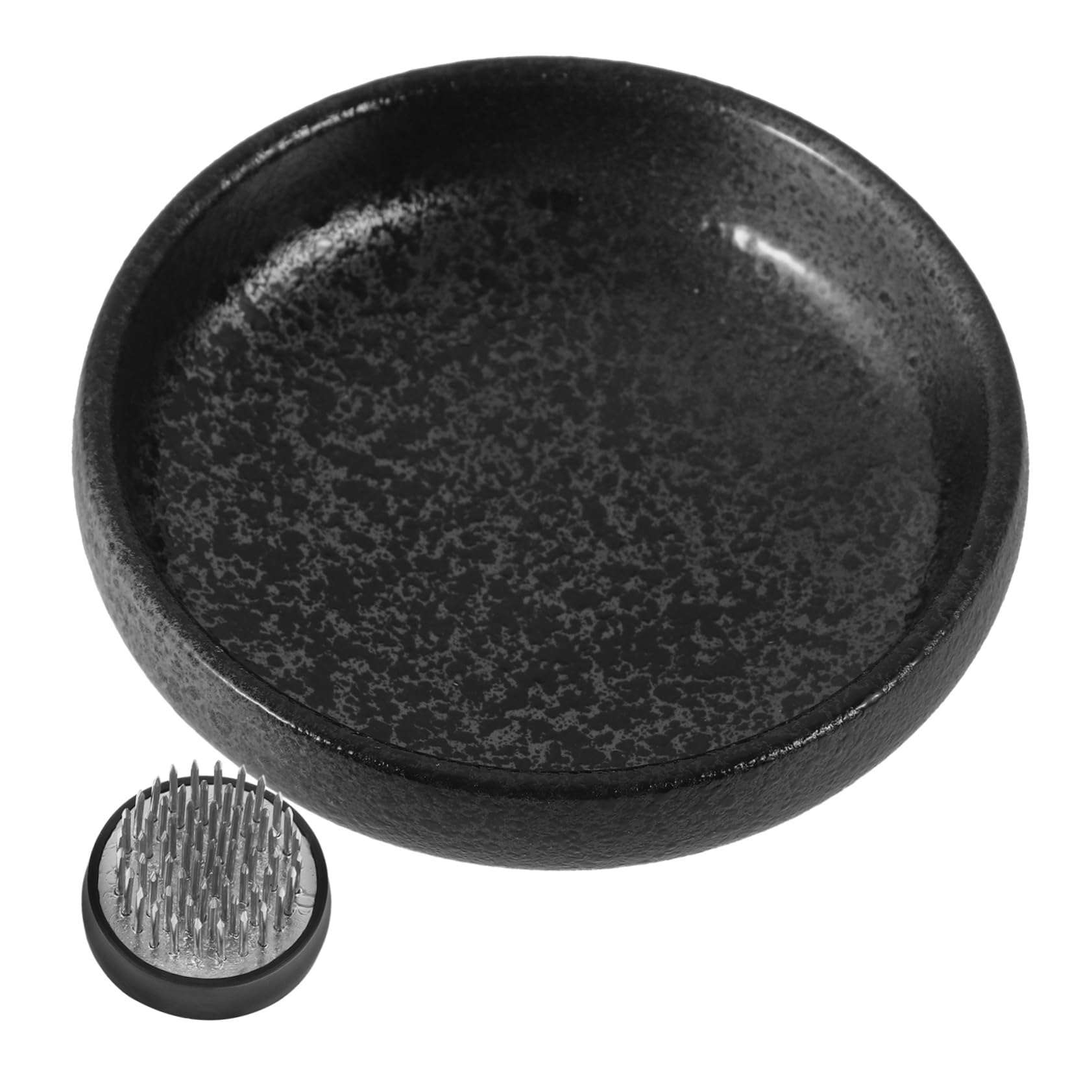 BELLIFFY Retro Style Flower Plate Flower Arranging Frog Floral Frog Holder DIY Tool