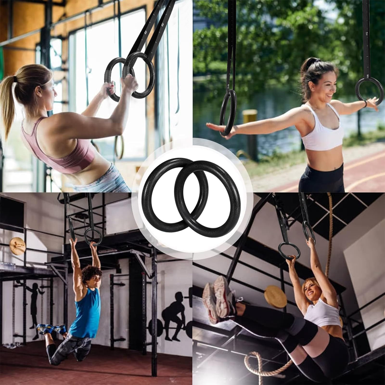 Entraînement Suspension Callisthénie Anneaux De Gymnastique LISTHEN En Bois - Parfaits Pour Tractions, Dips Et Exercices Au Poids Du Corps à La Maison Ou En Extérieur Anneaux Bois Bouleau