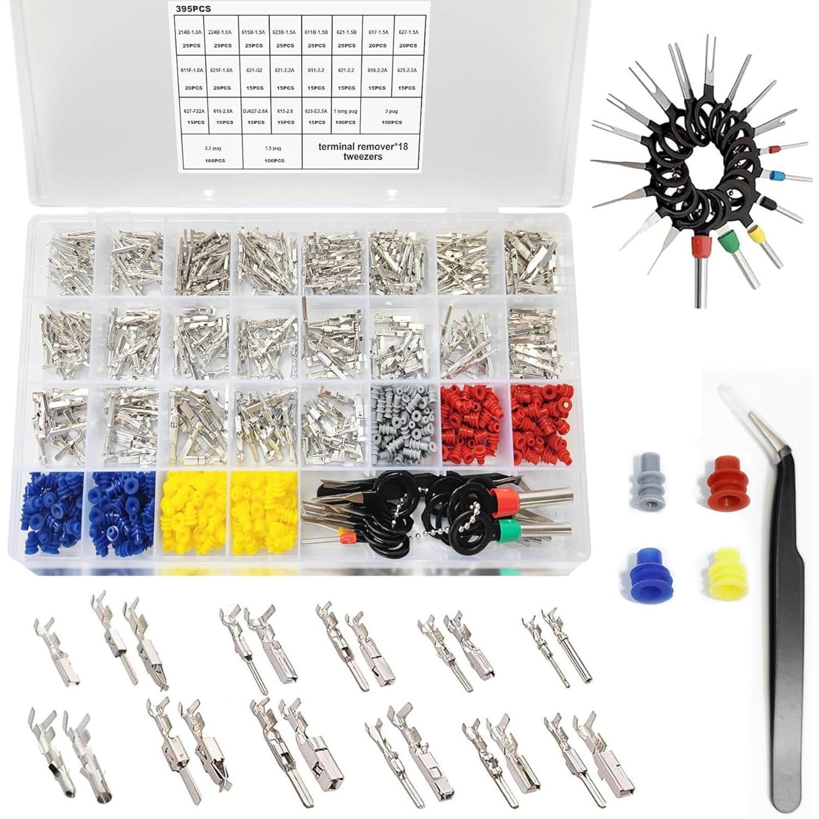 Ensemble de Connecteurs Électriques Multiples Types Kit de Broches de
