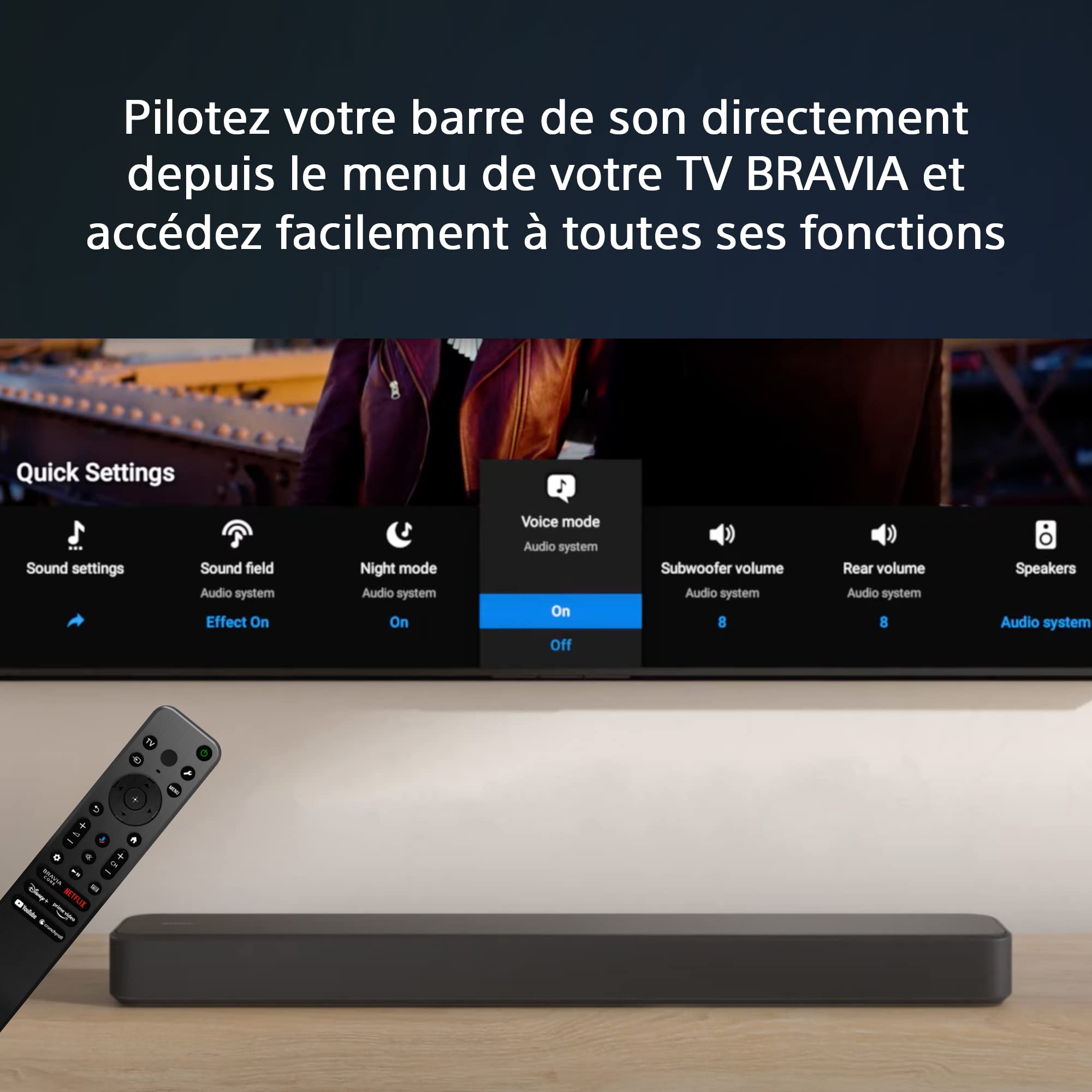 Sony HT-S2000 | Barre de Son Dolby Atmos® 3.1.(2) canaux | Vertical Surround Engine, Double caisson de graves intégré, Bluetooth, USB, Compatible SA-SW5/SA-SW3/SA-RS3S