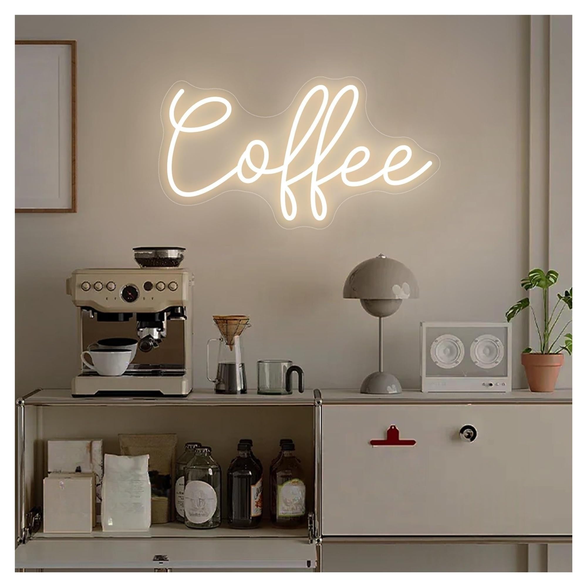 Shouxi B Sign Lamp Coffee Neon Sign, Personalized,Clu Cafe Shop Store Usiness Logo, Ar Welcome 41Cm(B)