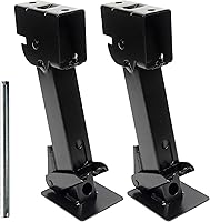 MaxxHaul 50970 Telescoping Swing Down Stabilizer Jacks for RV Trailers - 1000 lbs Capacity Each, 12-18 Inch Adjustable, Set of 2