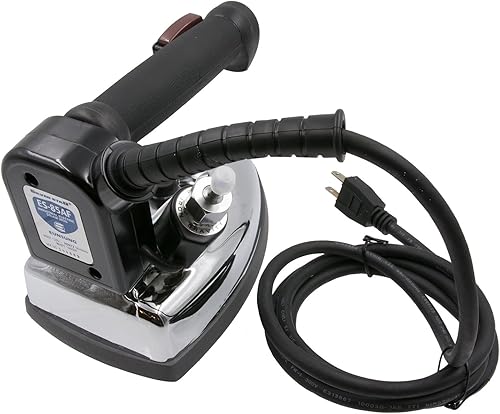 Miniatura 6 de Silver Star ES-85AF - Plancha de vapor – 110 voltios alimentada por gravedad para botella colgante con placa de suela laminada antiadherente,