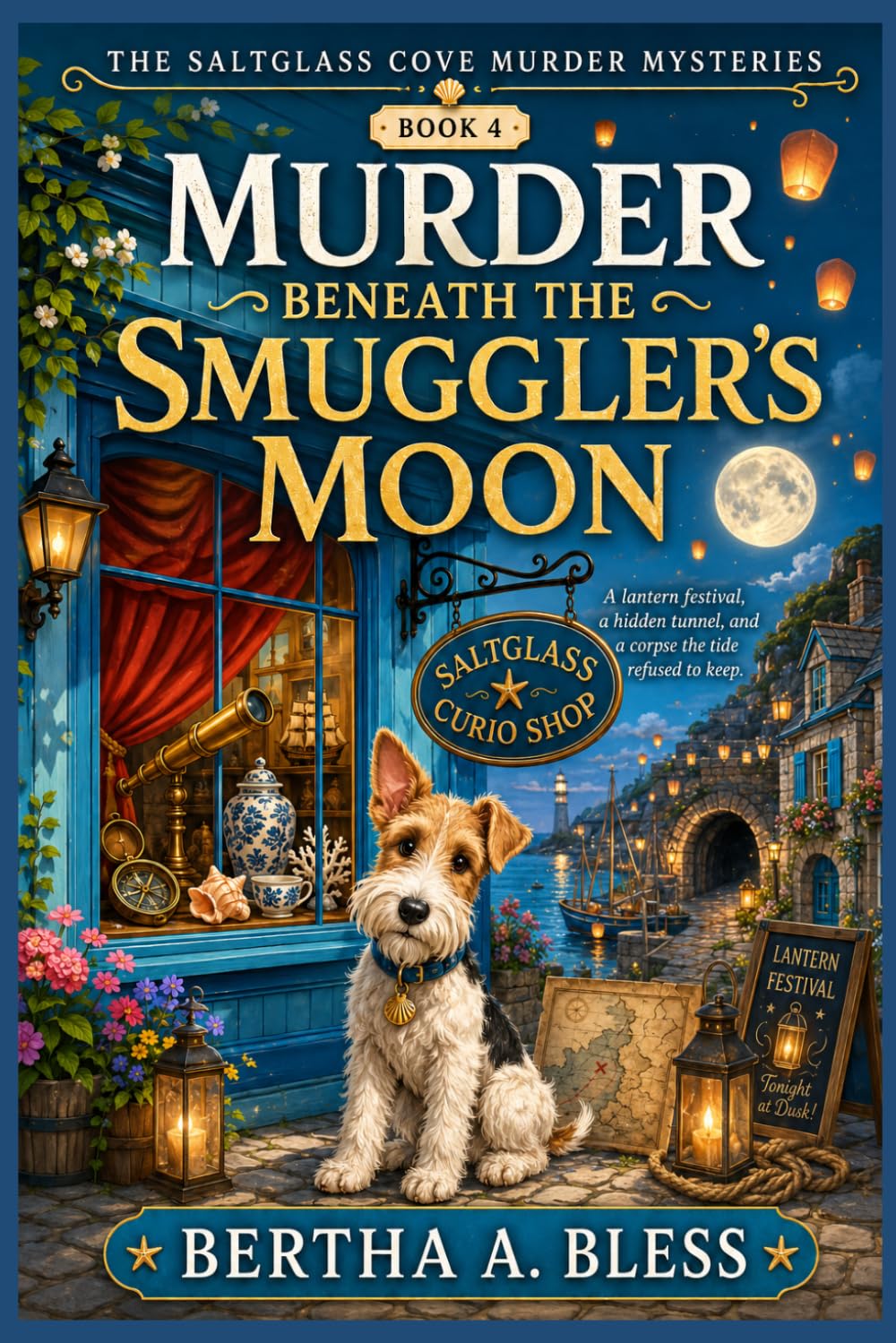 Murder Beneath the Smuggler’s Moon: A lantern festival, a hidden tunnel, and a corpse the tide refused to keep. (The Saltglass Cove Murder Mysteries series)