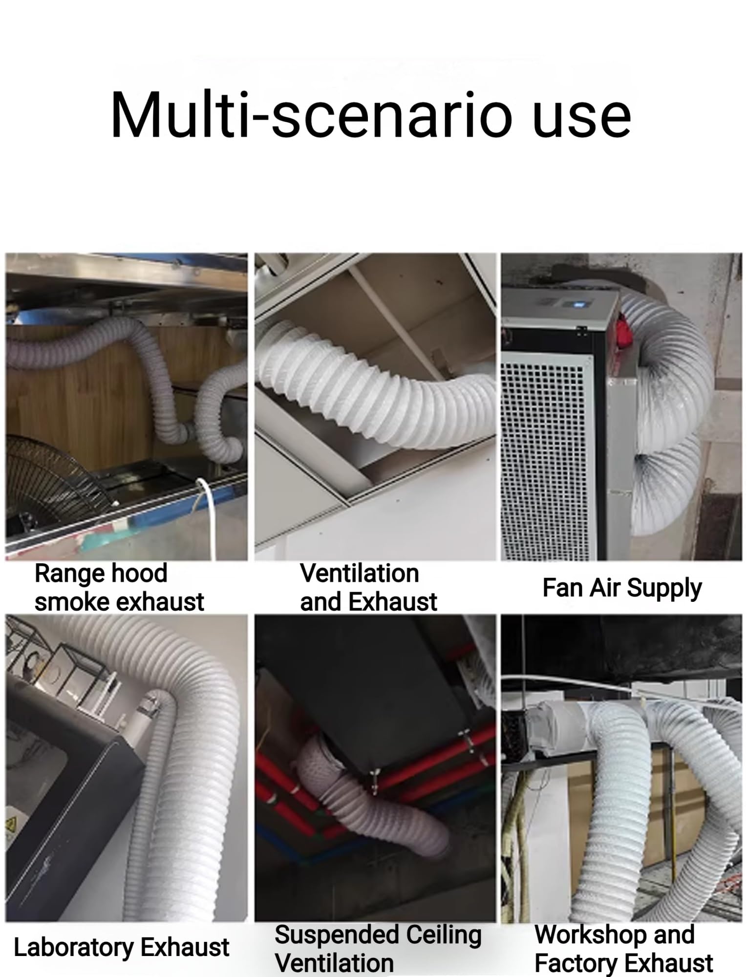 Tubo flessibile portatile di scarico del condizionatore d'aria, 236" condotta di alluminio flessibile dello sfiato dell'essiccatore, ventilazione di HVAC