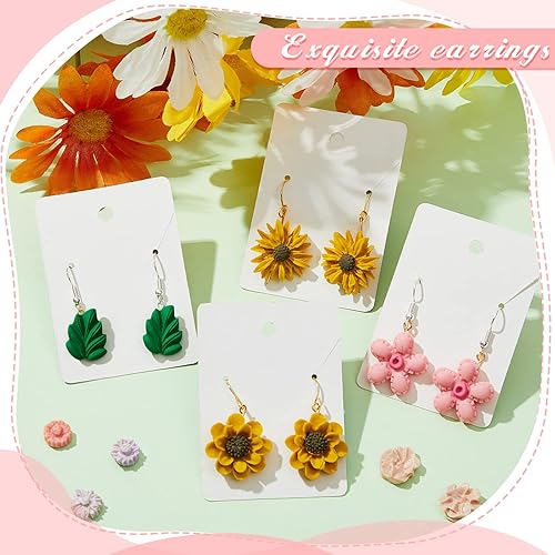 Miniatura 3 de 2 Pcs Flower Polymer Clay Molds for Jewelry Making, Daisy Rose Sunflower Nosegay Miniature Clay Molds for Polymer Clay Earrings Decoration for Clay