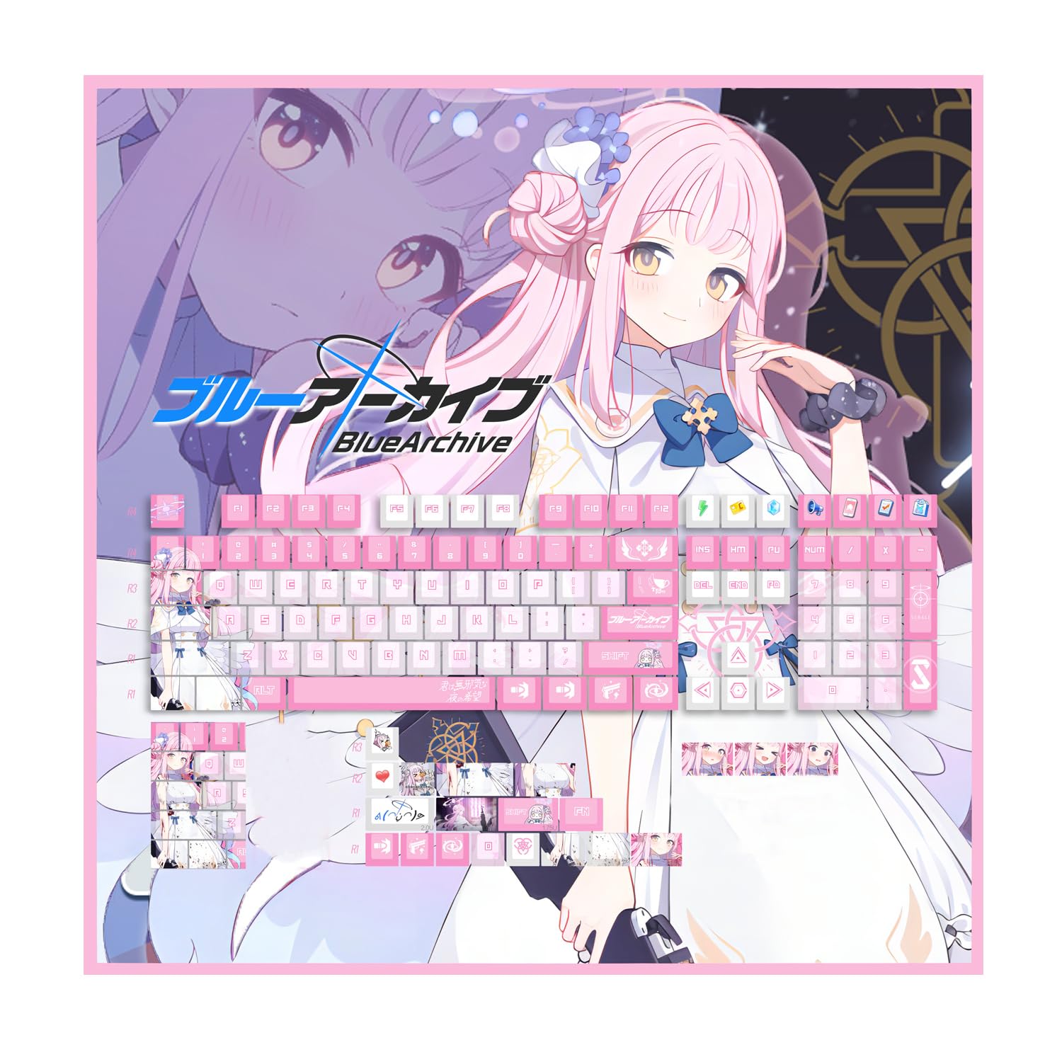 Amazon.co.jp: 聖園ミカ キーキャップ グッズ 天童アリス 小鳥遊ホシノ 